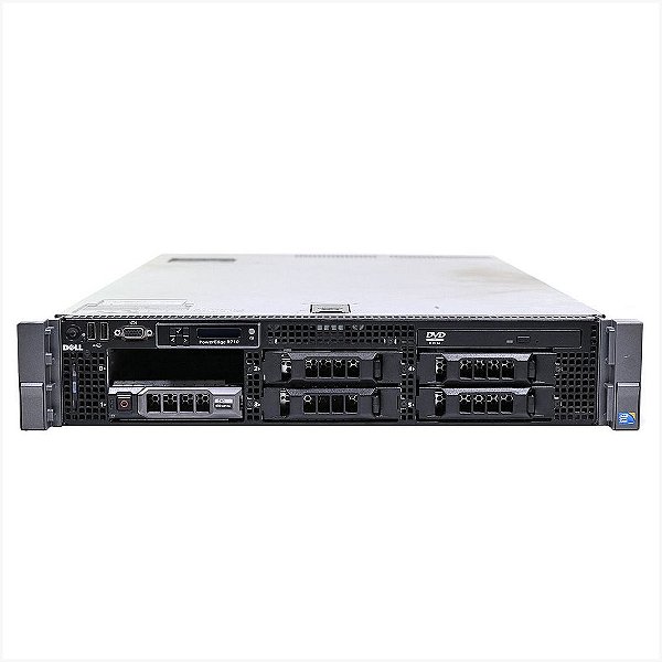 Servidor Dell PowerEdge R710: 2x Xeon 6 core, DDR3 32GB, 2x HD SAS 600GB