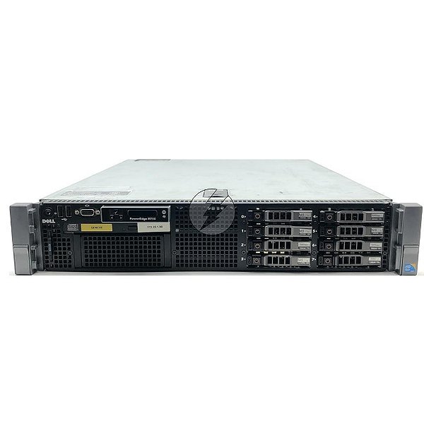 Servidor Dell PowerEdge R710: 2x Xeon 6 core, DDR3 32GB, 2x HD SAS 146GB