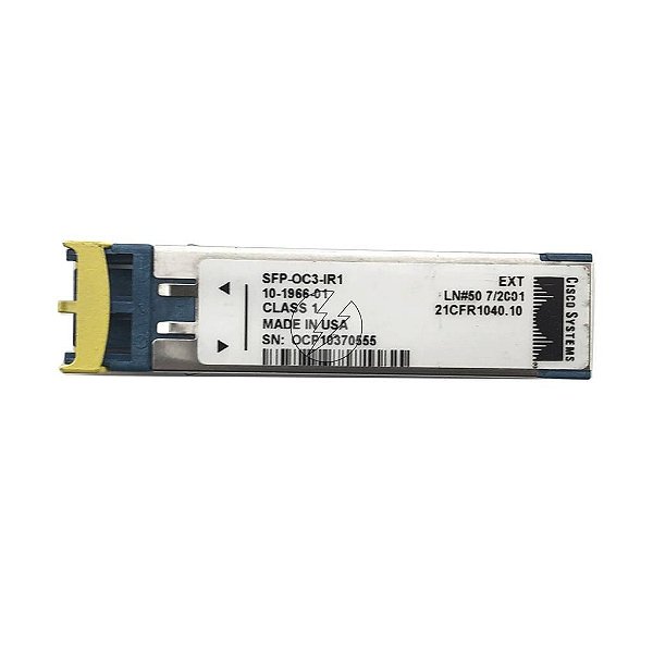 Transceiver mini Gbic Cisco SFP 155Mb, 15km, 1310nm: 10-1966-01 SFP-OC3-IR1