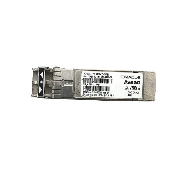 Transceiver mini Gbic Oracle Avago SFP+ 10Gb, 300m, 850nm: AFBR-709DMZ-SN1