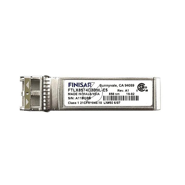 Transceiver mini Gbic Finisar FTLX8574D3BNL-E5: SFP+ 10Gb, 400m, 850nm