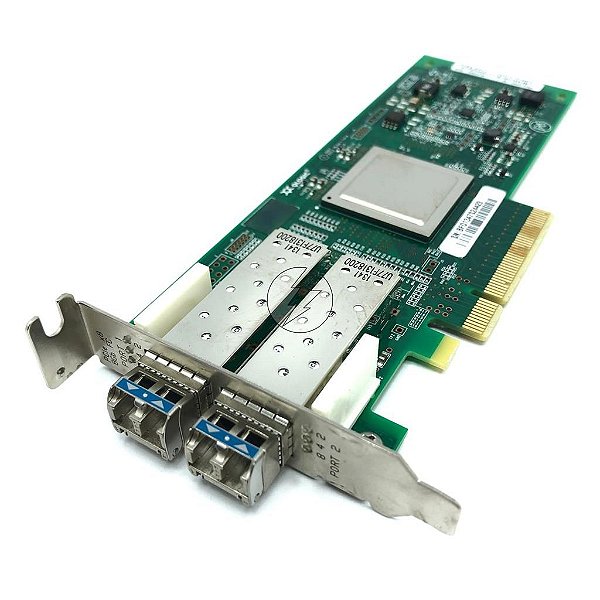 Placa de Rede QLogic QLE2562-SUN PX2810403-36: PCI-E, 2x Port SFP 8GB