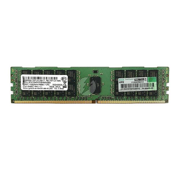 Memória RAM SMART M393A4K40BB1-CRC SF4724G4CK8H8GKSBS R324B3GS: DDR4, 32GB, 2Rx4, 2400T, RDIMM