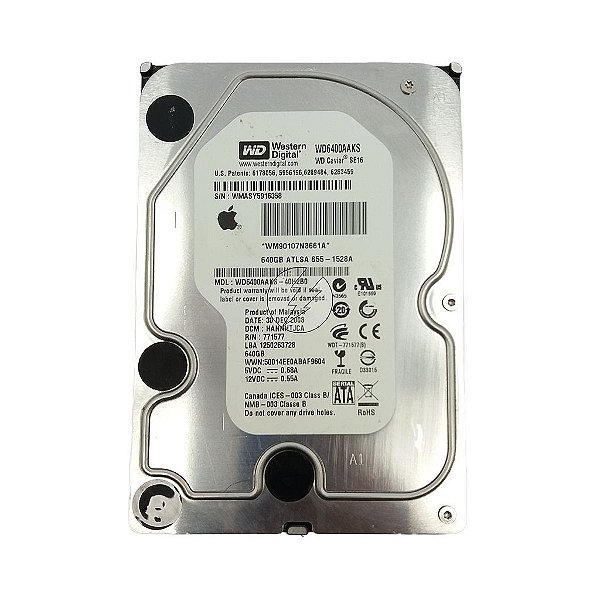 HD WD WD6400AAKS-40H2B0: 640GB SATA 3,5" 7,2K