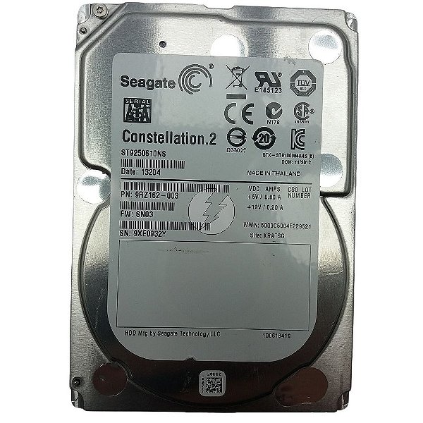 HD Seagate ST9250610NS 9RZ162-002: 250GB SATA 2,5" 7,2K