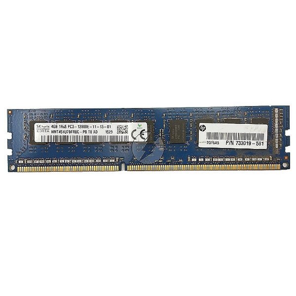 Memória RAM SK hynix HMT451U7BFR8C-PB 733019-581: DDR3, 4GB, 1Rx8, 1600E, ECC UDIMM