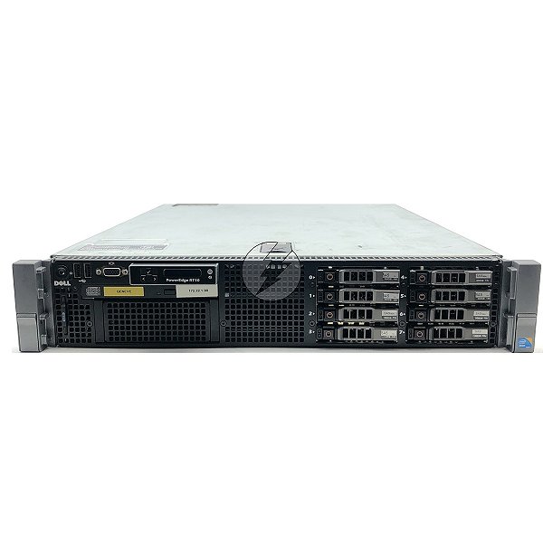 Kit Servidor Dell PowerEdge R710: 2x Xeon 6 core, DDR3 32GB, 2x HD SAS 300GB + Trilho