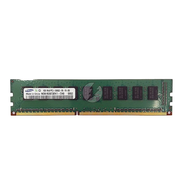 Memória RAM Samsung M391B2873EH1-CH9: DDR3, 1GB, 1Rx8, 1333E, ECC UDIMM