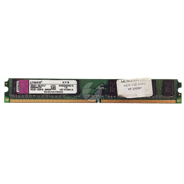 Memória RAM Kingston KVR800D2N6/1G Chip Hynix: DDR2, 1GB, 800, UDIMM ...