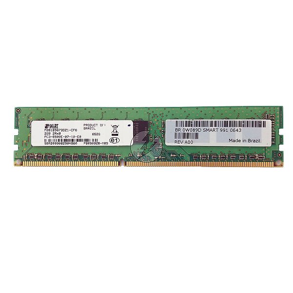 Memória RAM SMART M391B5673DZ1-CF8 652G 0W089D: DDR3, 2GB, 2Rx8, 1066E, ECC UDIMM