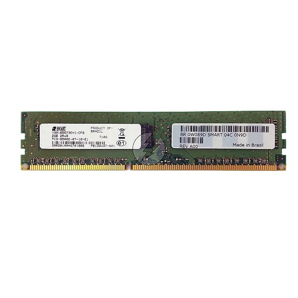 Memória RAM SMART M391B5673EH1-CF8 710G 0W089D: DDR3, 2GB, 2Rx8, 1066E, ECC UDIMM