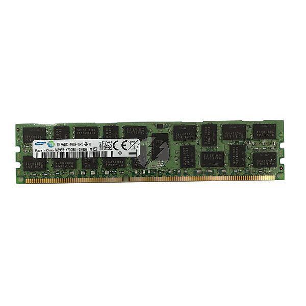 Memória RAM Samsung M393B1K70QB0-CK0 314-900-028: DDR3, 8GB, 2Rx4, 1600MHz, 12800R, RDIMM