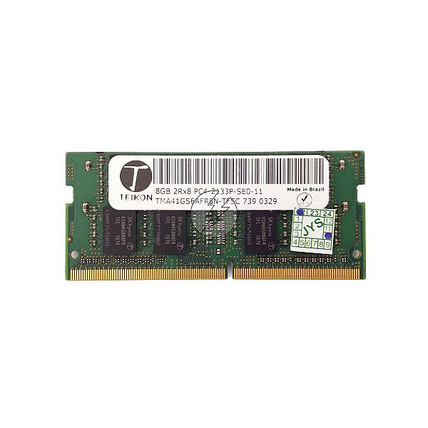 Memória RAM Teikon TMA41GS6AFR8N-TFSC SM30J46031: DDR4, 8GB, 2Rx8, 2133P, SODIMM