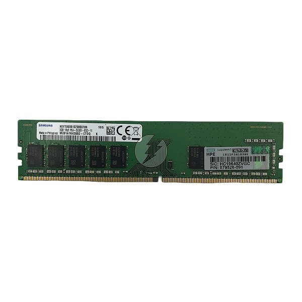 Memória RAM Samsung M391A1K43BB2-CTD 879526-091: DDR4, 8GB, 1Rx8, 2666MHz, ECC UDIMM