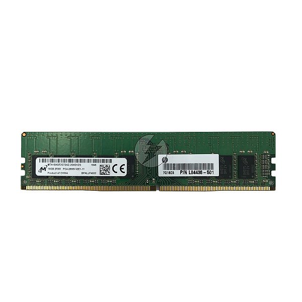 Memória RAM Micron MTA18ASF2G72AZ-2G6D1 L04436-501: DDR4, 16GB, 2Rx8, 2666V, RDIMM