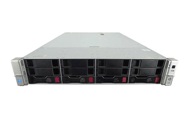 Servidor HP DL380 G9 14B: 2x Xeon 12 Core, 64Gb, 2x HD SAS 300Gb + 12x HD SAS 3Tb + 1x Placa 2x SFP+