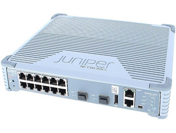 Switch Juniper EX2300-C-12T 12 Portas 10/100/1000, com 2 Portas Sfp+ 10 Giga, Compacto