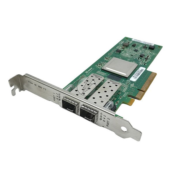 Placa rede QLogic QLE2562-DEL PX2810403-25 06T94G: 2 SFP 8gb