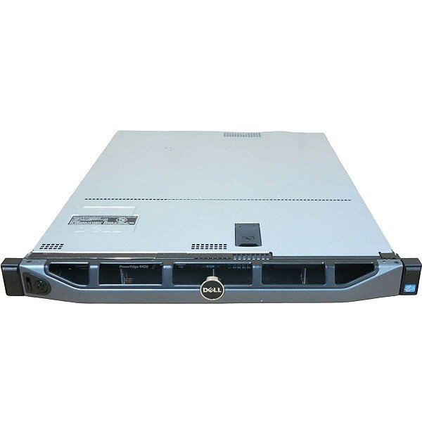 Servidor Dell R420: 2 Xeon Octa-Core, 32GB, 1.2TB Sas 15k, Bezel e Trilhos (Novo na Caixa)
