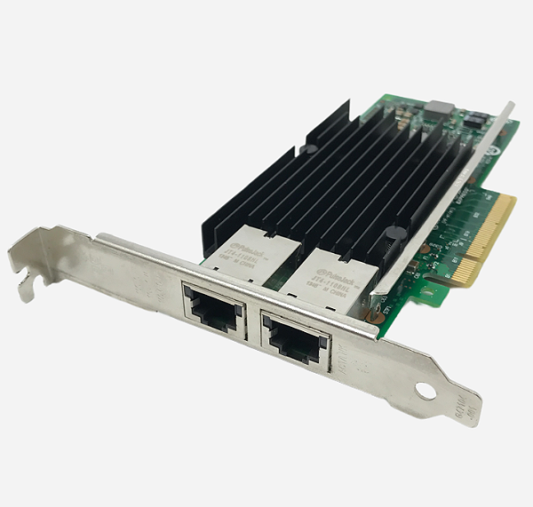 Placa de Rede Intel X540-T2: 2x RJ45, PCI-E, 10GB, perfil alto