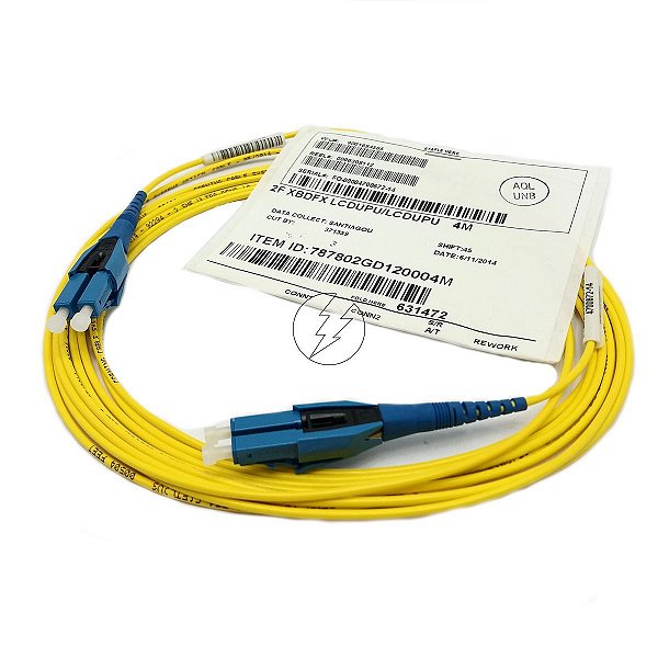 Patch cord cordão óptico 787802GD120004M:  2x FC / 2x FC, 4m