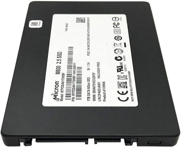SSD para Servidor 1TB Sata 3, M600, 2.5" MTFDDAK1T0MBF Enterprise