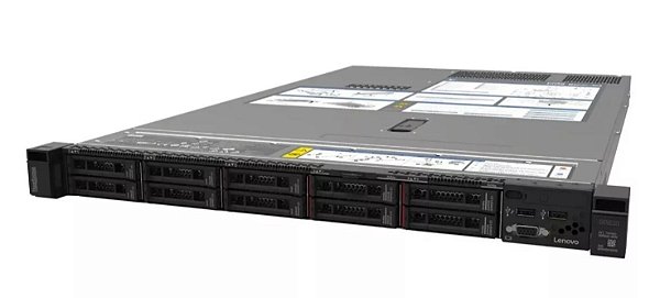 Servidor Lenovo Sr630: 2 Xeon Gold 20 Core, 128Gb, 2x SSD 1TB, Placa 2x Sfp+ 10Gb