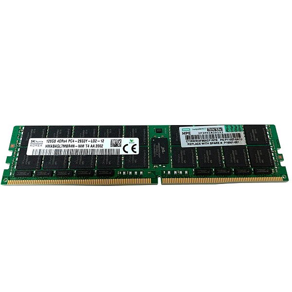 Memoria para Servidor G10: DDR4 HPE 128 Giga, 2933 Mhz, P11040-B21, LRDIMM