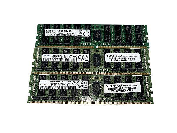 01 Memória Servidor 64GB DDR4 2666Mhz ECC LRDIMM