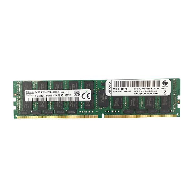 Memória SK Hynix DDR4, 64GB, 2666 Mhz SM37A18888 ECC RDIMM