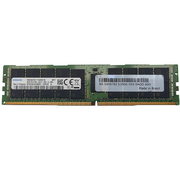 Memoria Servidor Dell 0WW78J: 64Gb DDR4 2933 Ecc Registrada