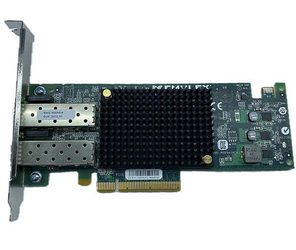 Placa de Rede 10 GB Dual Port 10GBase-CR OCE11102-FX Emulex