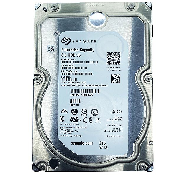 Hd Enterprise 2 Tera 7200 rpm 128mb Sata3 / ST2000NM0055