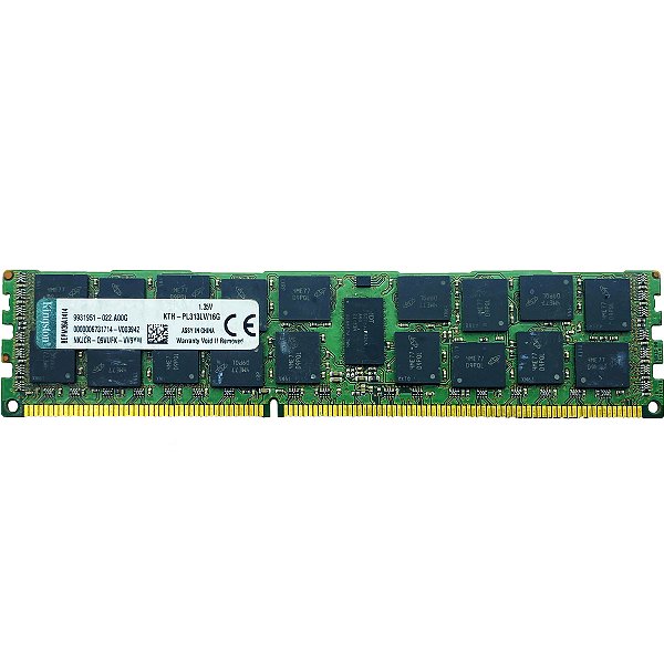 Memória Ram Kingston KTH-PL313LV: DDR3L 16GB 2Rx4 1333 RDIMM
