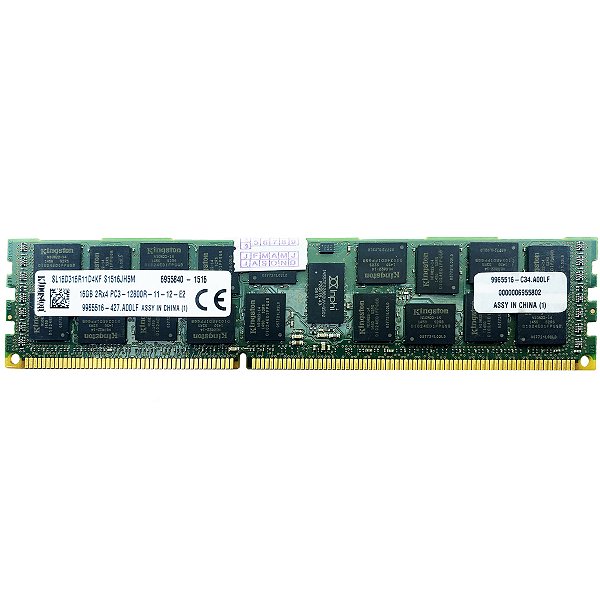 Memoria Ram Kingston SL16D316R11D4KF: DDR3 16Gb, 2Rx4, RDIMM