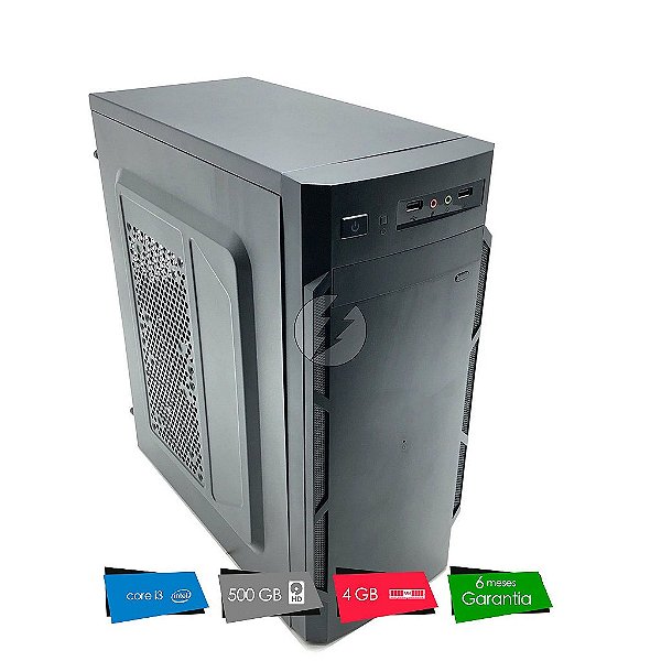 Computador i3 + 4GB DDR3 + 500GB HD SATA + WiFi - Micro NOVO com GARANTIA - Processador Intel Core i3 2,93GHz - Adaptador Wifi USB - Gabinete Mini Torre - Ótimo custo beneficio
