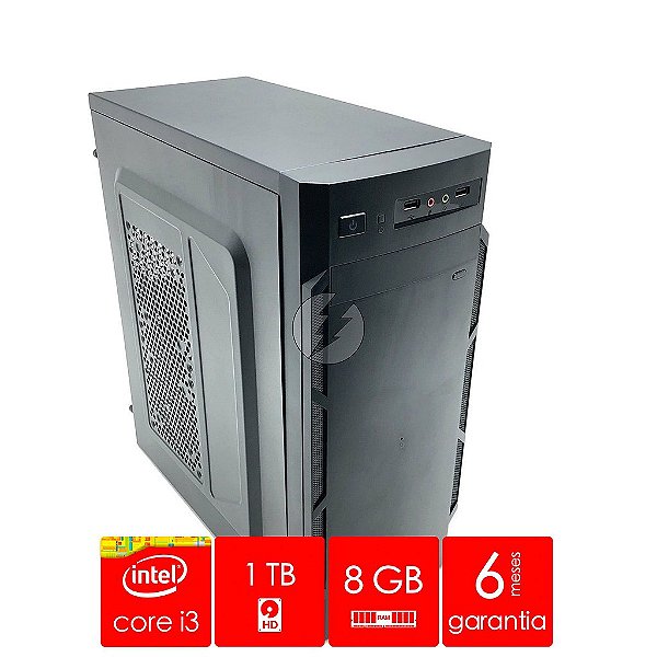 Computador Intel i3 8GB DDR3 + 1 Tera HD SATA + WiFi - NOVO - Adaptador WiFi - Processador i3 3,06GHz