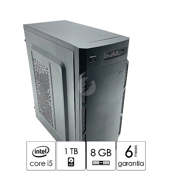 Computador Intel Core i5 + 8GB DDR3 + 1 Tera HD SATA + WiFi - Desktop NOVO - Adaptador WiFi - Processador i5 3.2GHz - Excelente custo beneficio