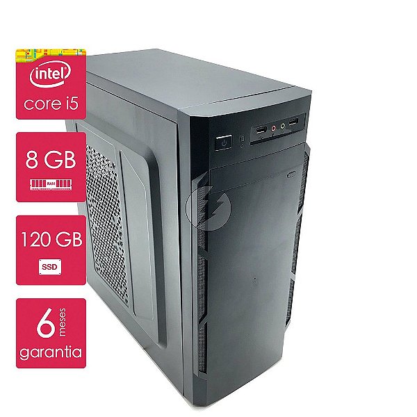 Computador Intel Core i5, 8GB + 120GB SSD