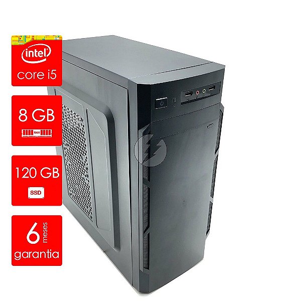 Computador i5 8GB + 120GB SSD + WiFi - Pc com Garantia 6 meses - Processador Intel Core i5