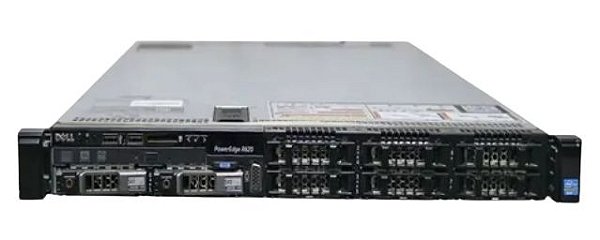 Servidor Dell PowerEdge R620: 2x Xeon 6 core, RAM 64GB, 2x HD SAS 1TB