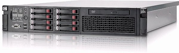 Servidor Hp Proliant DL380 G7 c/ 8B de 2,5": 2 Xeon Quad Core, Ram 16Gb, 2x SAS 300Gb.