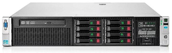 Servidor Hp Proliant DL380p G8: 01 Xeon Octacore, Ram 32 Giga,2x SAS 300Gb