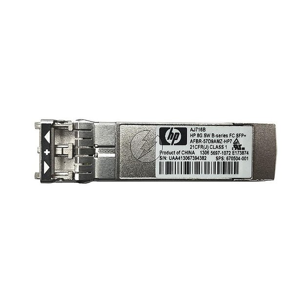 Transceiver mini Gbic HP AJ716B AFBR-57D9AMZ-HP7: SFP+, 8GB, 300m