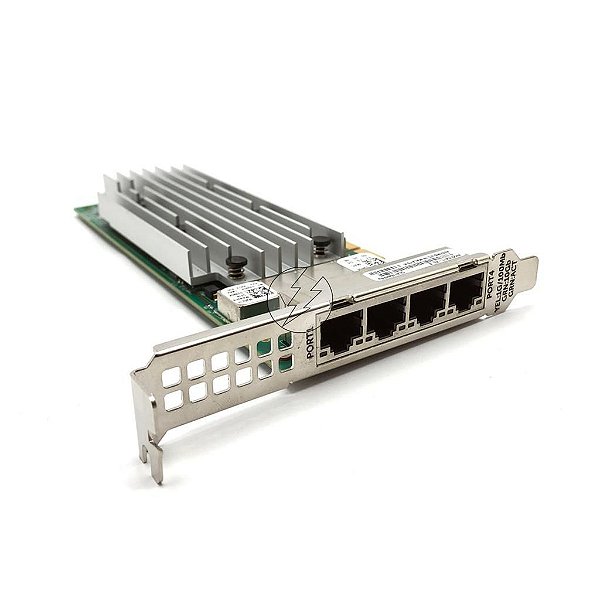 Placa de rede Dell 033M0K: Quad port RJ45, 4x 10GB