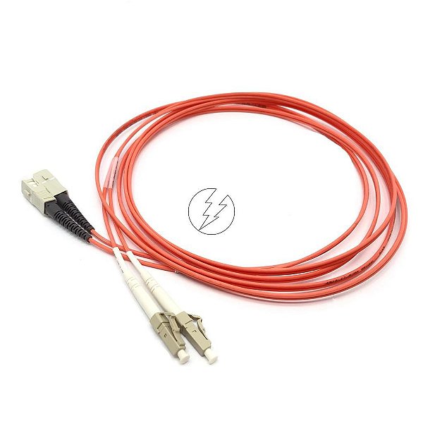 Patch Cord Cordão Óptico Advanta: LC/PC SC/PC, 2MM Duplex, 2,5M