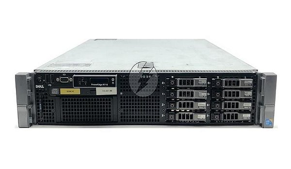 Servidor Dell PowerEdge R710: 2x Xeon 6 core, DDR3 64GB, 2x HD SATA 2TB, Placa 2x SFP+ 10Gb