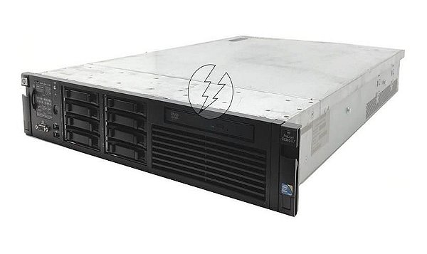 Servidor HP ProLiant DL380 G7 8 Baias: 2x Xeon 6 core, DDR3 64GB, 2x HD SAS 600GB, Placa 2x SFP+ 10Gb