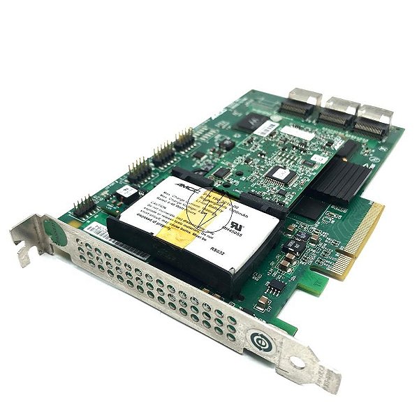 Placa Controladora AMCC 9650SE-12/16ML: PCI-E, SATA, com Bateria