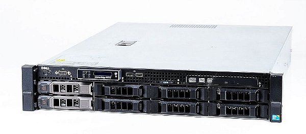 Servidor Dell PowerEdge R510 8B: 1x Xeon 6 core, DDR3 64GB, 2x HD SAS 600GB + 6x HD SAS 8TB